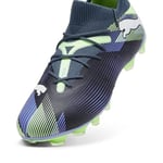 PUMA Erkek/Unisex FUTURE 7 MATCH FG/AG-Gray Skies-PUMA White-Fizzy Apple Mid Boot 40
