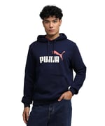 PUMA ESS+ 2 Col Big Logo Hoodie Sweatshirt Üniseks Yetişkin