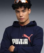 PUMA ESS+ 2 Col Big Logo Hoodie Sweatshirt Üniseks Yetişkin