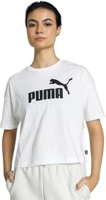 PUMA ESS Cropped Logo Tee Crop Top Kadın
