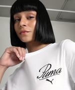 PUMA Ess Script Tee Tees Üniseks Yetişkin