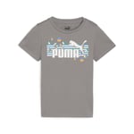 PUMA ESS+ SUMMER CAMP Tee Unisex Çocuk Tişört, Turquoise Surf, 4-5 Yaş