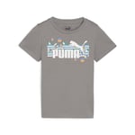 PUMA ESS+ SUMMER CAMP Tee Unisex Çocuk Tişört, Turquoise Surf, 4-5 Yaş