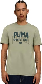 PUMA Graphic Varsity Tee Tees Üniseks Yetişkin
