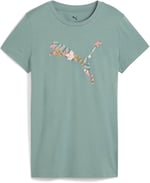PUMA GRAPHICS Floral Cat Logo Tee Tişört Kadın