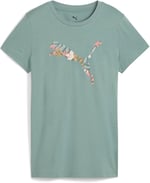PUMA GRAPHICS Floral Cat Logo Tee Tişört Kadın