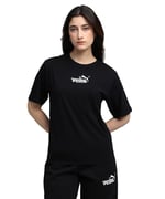 PUMA Kadın ESS NATURE 2.0 Relaxed Tee T-shirt PUMA Black M