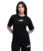 PUMA Kadın ESS NATURE 2.0 Relaxed Tee T-shirt PUMA Black L
