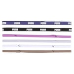 PUMA Kadın TR ESS Hairbands Saç Bandı, PUMA Black-Blue Crystal-Wild Berry-Cool Weather-Dark Clove, Tek Beden