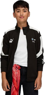 PUMA Kids BMW M Motorsport MT7+ Genç Ceket, PUMA Black, 9-10Y