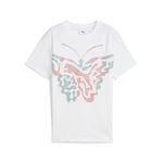 PUMA Kids BUTTERFLY VIBE Genç Logolu Antrenman Tişörtü