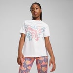PUMA Kids BUTTERFLY VIBE Genç Logolu Antrenman Tişörtü