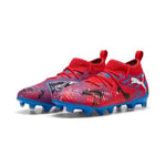 PUMA Kids FUTURE 8 MATCH PLAYMAKERS FG/AG Genç Krampon, PUMA Red-PUMA Black-Ultra Blue, 33_1_2