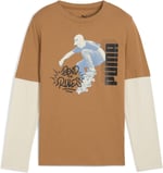 Puma Mid 90s Layered Çocuk Yuvarlak Yaka Tişört Çok Renkli, 688467