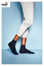 PUMA Plain Recycled Cotton Quarter Çorap Üniseks Yetişkin
