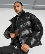 Puma Shiny Puffer Kadın Siyah Mont