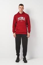 Puma Squad Erkek Eşofman Takımı, Kapüşonlu, Kırmızı, S Beden
