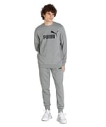 Puma Unisex Yetişkin Essentials Big Logo Crew Men's Sweater Kapüşonlu Sweatshirt