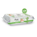 Pure Baby Organik Bambu Özlü Islak Havlu 24×90 (2160 Yaprak) - Seçenekler: 12x90, 24x90