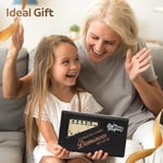 PUREPLAY Jumbo Klasik Domino Çift 6 Oyun Seti, Fildişi 28 parça Domino Seti Poatable PVC Kılıfta - Aile Geceleri, Parti Hediyeleri, Seyahat ve Her Zaman Kullanım, 2-4 Oyuncu
