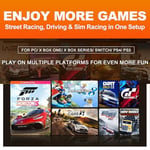 PXN V3 Pro direksiyon, 180 derece, evrensel, USB, pedallı direksiyon, PS3, PS4, Xbox One, Switch için, siyah