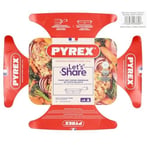 Pyrex - Karşı konulmaz - Dikdörtgen cam pişirme kalıbı, şeffaf, 31 x 20 cm