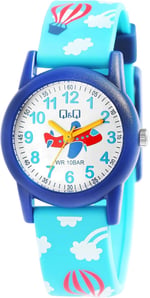 Q&Q Çocuk Saati Silikon Bileklik Toka Toka Öğrenme Saati Analog Kuvars VR99J018Y