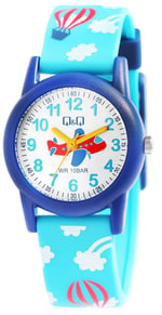 Q&Q Çocuk Saati Silikon Bileklik Toka Toka Öğrenme Saati Analog Kuvars VR99J018Y