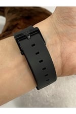 Q&Q-Su Geçirmez Silikon Kordonlu Çift Takvimli Unisex Kol Saati