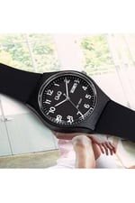 Q&Q-Su Geçirmez Silikon Kordonlu Çift Takvimli Unisex Kol Saati