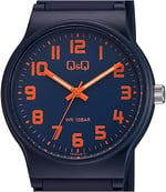 Q&Q-Su Geçirmez Silikon Kordonlu Rakamlı Unisex Kol Saati