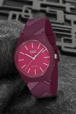 Q&Q-Su Geçirmez Silikon Kordonlu Unisex Kol Saati