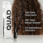 QUAD Mucizevi Tarak, Bukle Belirginleştirici ve Hacim Verici, Islak ve Kuru Saç için, Unisex Profesyonel Saç Tarağı