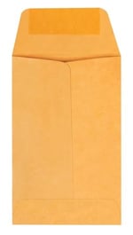 Quality Park #1 Bozuk Para ve Küçük Parça Zarfı, 28 lb. Kahverengi Kraft, 5.7x8.9 cm, 500'lü Kutu (50162)