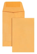 Quality Park #1 Bozuk Para ve Küçük Parça Zarfı, 28 lb. Kahverengi Kraft, 5.7x8.9 cm, 500'lü Kutu (50162)
