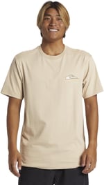 Quiksilver Aqyzt09563 Step Up Mor Bej Erkek T-Shirt