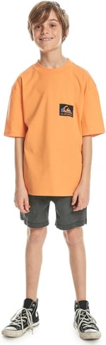Quiksilver Eqbzt04706 Back Flash Turuncu Erkek Çocuk T-Shirt
