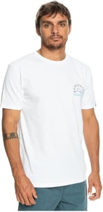Quiksilver-Eqyzt07226 Originalbarrel M Tees Beyaz Erkek T-shirt