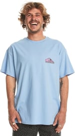 Quiksilver Eqyzt07654 Take Us Back Logo Açık Mavi Erkek T-Shirt
