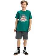 Quiksilver Ev Skull Feast SS YTH Erkek Çocuk Tişörtü (1'li Paket)