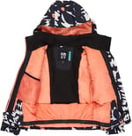 Quiksilver Kız Çocuk Kayak Montu, 14 Yaş, Free Jet Girl, Siyah, Kız çocuk
