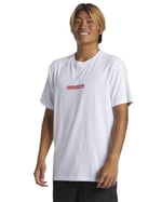 Quiksilver QS CLICKER LOGO DNA BEYAZ Erkek Tshirt BEYAZ M