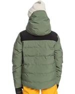 Quiksilver The Edge Youth Erkek Çocuk Yeşil Snowboard Ceketi - Seçenekler: 14 Yıl, 12 Yıl, XL/16