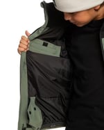 Quiksilver The Edge Youth Erkek Çocuk Yeşil Snowboard Ceketi - Seçenekler: 14 Yıl, 12 Yıl, XL/16