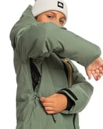 Quiksilver The Edge Youth Erkek Çocuk Yeşil Snowboard Ceketi - Seçenekler: 14 Yıl, 12 Yıl, XL/16