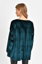 Quincey-Kadife Tunik Yeşil BDE2512 (YEŞİL / 50)