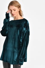 Quincey-Kadife Tunik Yeşil BDE2512 (YEŞİL / 46)