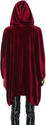 Quincey-Kadın Bordo Kadife Panço HK2518 (BORDO / 44)