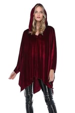 Quincey-Kadın Bordo Kadife Panço HK2518 (BORDO / 38)
