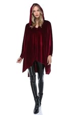 Quincey-Kadın Bordo Kadife Panço HK2518 (BORDO / 36)